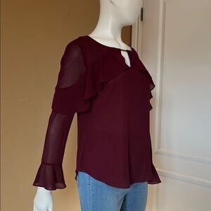 Le Chateau Deep Red Blouse
